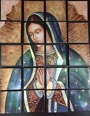 Virgen de Guadalupe en desniveles